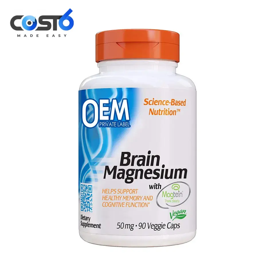 Melhore a memória Brain Health Supplement, Suplemento Nootrópico Private Label, Cápsula personalizada Brain Booster