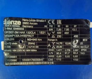 มอเตอร์ GKS09-3M HAR 100CL4 เกียร์มอเตอร์สำหรับกำหนดตำแหน่ง GKS11-3M VBR 160C22 - Product Image 3