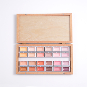 Set di Colori ad Acquerello Semi-Solidi con Logo Personalizzato, Grigio, Materiali Artistici Professionali per Artisti, Pittori Adulti e Principianti - Product Image 3