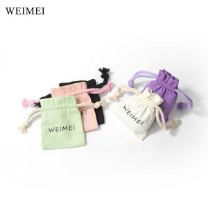 Sac d'emballage artisanal et cosmétique en lin écologique avec logo personnalisé WEIMEI pour cosmétiques, bijoux, organisateur de cadeaux - Product Image 4