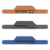 Guanfeng 1U Mini pare-feu matériel serveur de sécurité réseau 9.5 pouces monté en rack Intel N100 4 LAN 1G/10G SFP Pfsense Linux