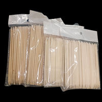 Bâtonnets en Bois d'Oranger à Double Tête 7,5cm 10,5cm 15cm 17cm, Poussoir et Racleur de Peaux Mortes, Nettoyant pour Ongles, Bâtonnets de Manucure, Pousse-Cuticules