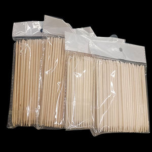 Palo de madera naranja de doble cabeza, 7,5 cm, 10,5 cm, 15cm, 17cm, empujador de piel muerta, removedor de uñas, palos de manicura, empujador de cutículas de uñas - Product Image 6