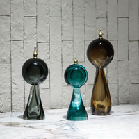 Vases en verre soufflé artisanal Murano, gouttes colorées, vases colorés de designers, décoration intérieure de la maison