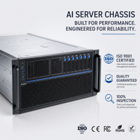 Boîtier de serveur IA multi-tailles en tôle sur mesure TZR OEM pour calcul GPU haute densité