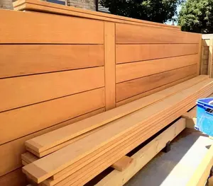 Decking Wholesale Pregroove Golden Teak Timber Decking