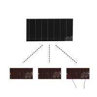 Celda Solar de Silicio Amorfo de 5V, Panel Solar de Película Delgada A-Si, Alta Eficiencia en Baja Luz, Cargador Solar Portátil para Suministro de Energía DIY