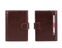 Dompet Pria RFID Dompet Pria Kulit Asli Antik Premium Dompet Koin Pria Tempat Kartu Klip Uang Kulit Sapi Kapasitas Besar
