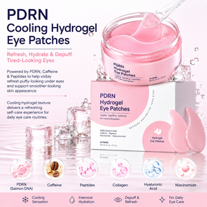 Masque Gel Réparateur PDRN pour les Yeux Salon de Beauté Caféine Niacinamide Sans Silicone Hydratant Anti-Poches Anti-Cernes Éclaircissant - Product Image 2
