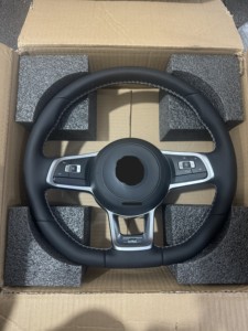 <span class=keywords><strong>Volante</strong></span> Deportivo de Cuero y Alcántara para VW <span class=keywords><strong>Golf</strong></span> <span class=keywords><strong>4</strong></span> 5 6 6r 7 7.5 8 MK4 5 6 7 7.5 8 7 R GTI GTD GTE Variant R-Line - Product Image 4