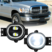 Lámpara LED antiniebla para coche, luz diurna DRL, ojos de ángel para Dodge Ram 1500 2500 3500 2002 2003 2004 2005 2006 2007 2008