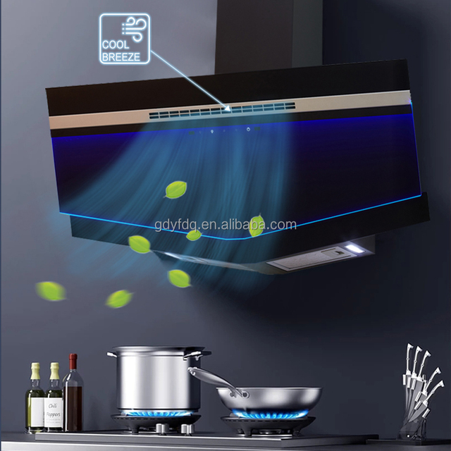 900mm Best Sale Intelligent Household WiFi Touch Eco-cooling Function Kitchen Cooker Hood Kitchen Smoke Extractor Range Hood