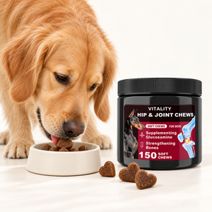 Complément alimentaire pour chiens sous forme de bouchées molles pour la mobilité, avec glucosamine, chondroïtine, MSM, formule personnalisée, marque privée, OEM, ODM - Product Image 1