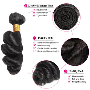 Extensions de cheveux humains ondulés, 100g, mèches de cheveux humains véritables pour femmes, tendance et polyvalentes - Product Image 5