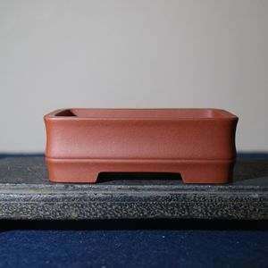 Pot à bonsaï rectangulaire Zisha, en argile brute fine de Yixing, style chinois classique, fait main - Product Image 3