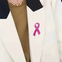 Rubans roses Épingles en satin Épingles de sûreté pour la sensibilisation au cancer du sein