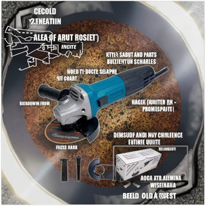 YJDP-894030 Industriële Grade Haakse Slijper 4.5Inch Small Body 750W Zware Glijbaan Elektrische <span class=keywords><strong>Grinder</strong></span> Voor Metalen Beton Snijden - Product Image 4