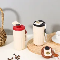 Mug à café isotherme avec affichage LED de la température, logo personnalisé OEM, 550 ml, vente en gros d'usine, mug de voyage avec couvercle et corde