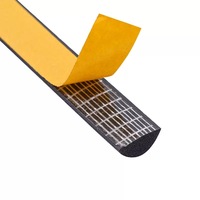 Joint d'étanchéité en mousse autocollante en caoutchouc éponge EPDM demi-rond, en forme de D semi-circulaire, pour panneau électrique