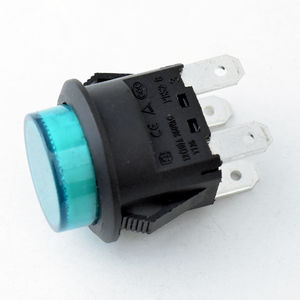 สวิตช์ปุ่มกด LED ทรงสี่เหลี่ยม + ทรงกลมสำหรับ4Pin PBS2-5 - Product Image 2