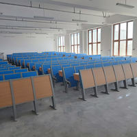 Chaise d'université avec table, meuble à fixer sur les jambes, idéale pour un hall, chaise d'université
