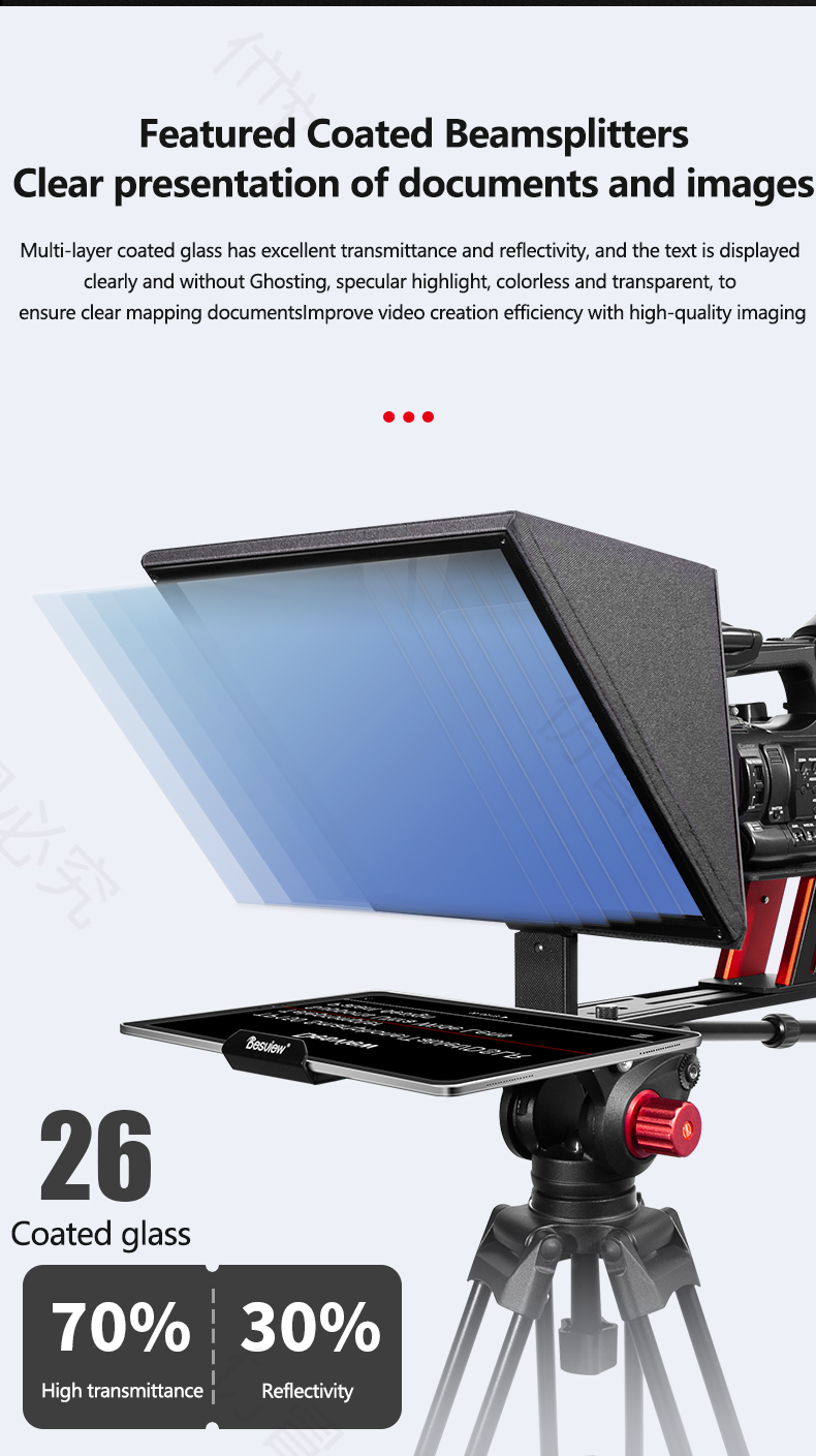 Desview Bestview TP150 Universal Teleprompter for DSLR Camera Smartphone iPad Interview Protable Camera teleprompter