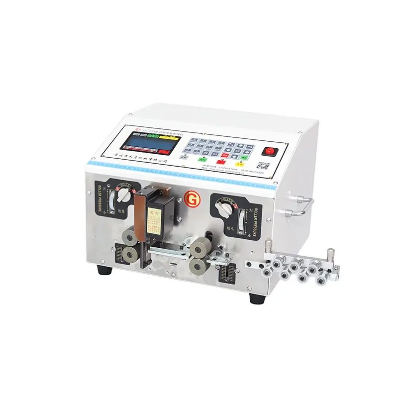 HC-515G Flat/Ribbon Wire Cutting Stripping Machine 5-20 cable arrangement with branching