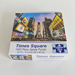 Rompecabezas Educativo de Cartón Gris de Alta Calidad, Personalizado a Todo Color, Rompecabezas para Adultos de 1000 Piezas, Time Square - Product Image 3