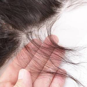 שיער אדם לא מעובד מארג חבילות עם קינקי ישר בתולה צרור עם סגירת חזית תחרה הארכה - Product Image 4