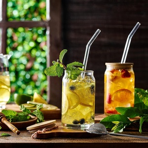 Classic Cola Glass Cup Large Capacity Storage <strong>Jar</strong> Clear Transparent Can Tumbler Glasses - Product Image 4