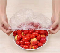 Film alimentaire brillant jetable en PE avec ouverture élastique, épaissi, pour la restauration, la cuisine, le réfrigérateur, la conservation des aliments à la maison