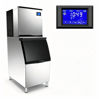 Machine à glaçons en acier inoxydable de qualité commerciale avec panneau de commande numérique pour restaurants, bars, équipements industriels