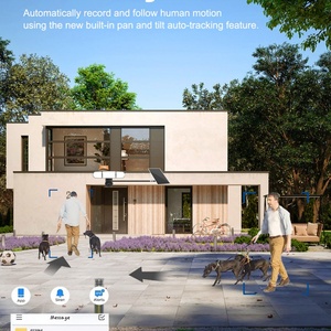 Glomarket WIFI 4G Solar Floodlight 1500 Lumens PTZ Security <b>Camera</b> 4MP PIR <b>Motion</b> <b>Sensor</b> IP65 WaterProof HD <b>Camera</b> for Monitorin - Product Image 4