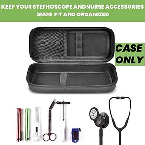Estuche Rígido de Viaje para Estetoscopio EVA Negro, Bolsa de Transporte para Estetoscopio de Monitoreo 3M Littmann Classic III - Product Image 2