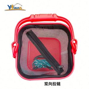 Flying Water Line Fishing Backpack Thickened Three-layer Waterproof Canvas 10L Outdoor Folding Live Fish Box Fishing <b>Rod</b> <b>Holder</b> - Product Image 6