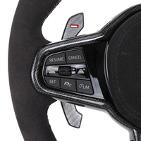 Volant sport en Alcantara en forme de D, version améliorée LCI, pour G30 G31 G32 X3 G01 X4 G02 M2 G87 M3 G80 M4 G82 G42 G20 LCI M5 F90 G11