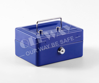 Petite caisse bon marché Grandes pièces de monnaie de taille Stockage d'argent Cash Box pour économiser des dollars Portable