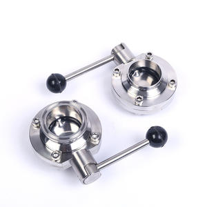 Válvula de Mariposa de Conexión Rápida Tipo Abrazadera Manual de Acero Inoxidable 304/316 de Grado Alimenticio D81X para Medios Oleosos - Product Image 4