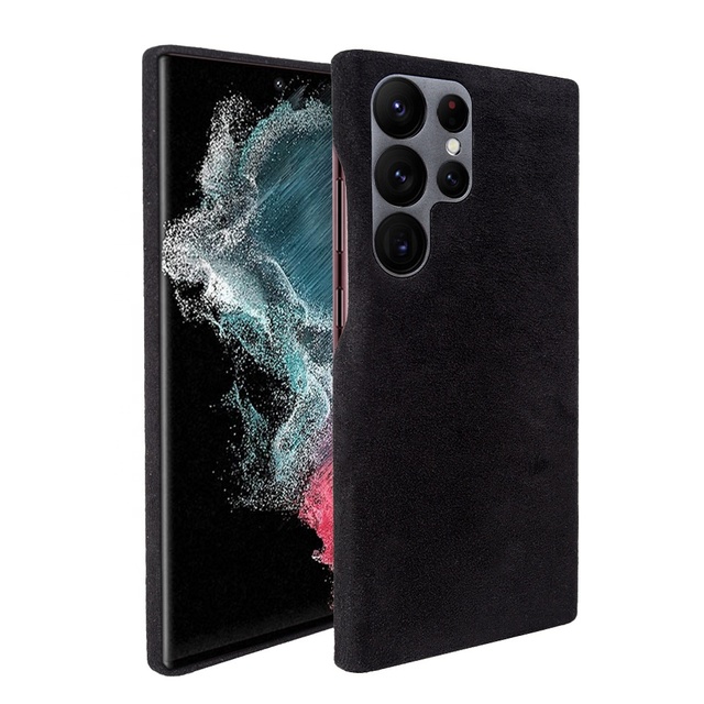 Plush Leather Phone Case Full Cover for Samsung S23 Ultra S23 Plus S23   Multiple Colors Anti-Fall Anti-Wear WaterproofBusiness