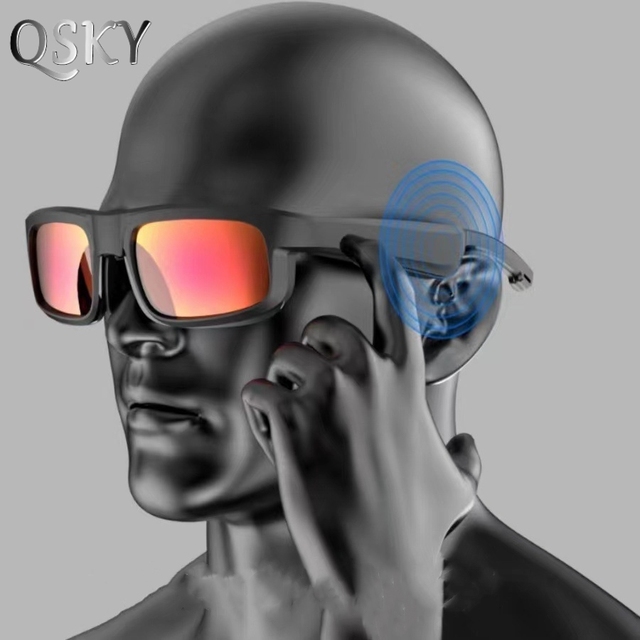 New Men Wireless Speaker Headset Gafas TWS Headphone Music 5.0 Smart Digital Glass Audio Blue Tooth Sunglasses Smart Sunglasses