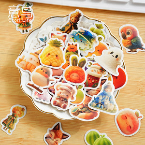 40 Pegatinas por Caja, Fieltro de Lana, <span class=keywords><strong>Serie</strong></span> Musical, Navidad y Halloween, Dibujos Animados, Decoración de Manualidades, Pegatinas para Sellado - Product Image 2