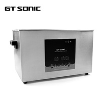 Nettoyeur à ultrasons électrique industriel portable, nouvelle machine GT SONIC, réservoir en acier inoxydable SUS304, 40 kHz, nettoyage à l'eau chaude, dentaire