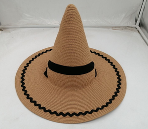 Sombreros <span class=keywords><strong>de</strong></span> <span class=keywords><strong>Bruja</strong></span> <span class=keywords><strong>de</strong></span> Paja <span class=keywords><strong>de</strong></span> Papel con Diseño Único, <span class=keywords><strong>Precio</strong></span> <span class=keywords><strong>de</strong></span> Fábrica, Sombreros para el Día <span class=keywords><strong>de</strong></span> Halloween - Product Image 2