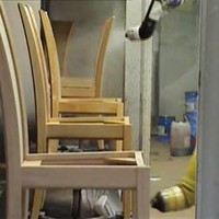 Robot de peinture automatique pour la poudrerie avec scanner