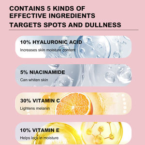 Serum Perawatan Kulit Wajah 5 in <span class=keywords><strong>1</strong></span>, kolagen asam hialuronat Vitamin C Vitamin E bintik hitam memutihkan wajah - Product Image 4