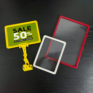 Adjustable Joint POP <b>Clip</b> Plastic <b>Spring</b> Clamp Shop Price Label Display Holder - Product Image 2