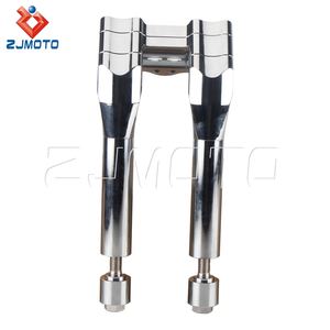 Elevador de Manillar para Motocicleta, Abrazadera para <span class=keywords><strong>Harley</strong></span> Dyna Softail Sportster XL Iron 48 883 1200 XL883 XL1200 XL48 Chopper, 8 ", 32mm - Product Image 2