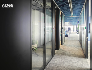 Kiến trúc hiện đại cong nóng uốn phân vùng kính chống cháy, hiệu quả cao âm thanh & Switchable bức tường riêng tư - Product Image 4