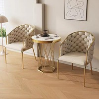 Chaise de style moderne-Chaise de salle à manger confortable pour la maison-Chaise Napoleon Blanche Design