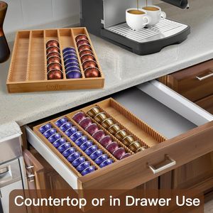 Organizador de Cápsulas de Café Compatible con <span class=keywords><strong>Nespresso</strong></span> Vertuo/Vertuoline, Soporte para Cápsulas K-Cup - Product Image 2